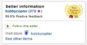 eBay Top Rated Plus rating image