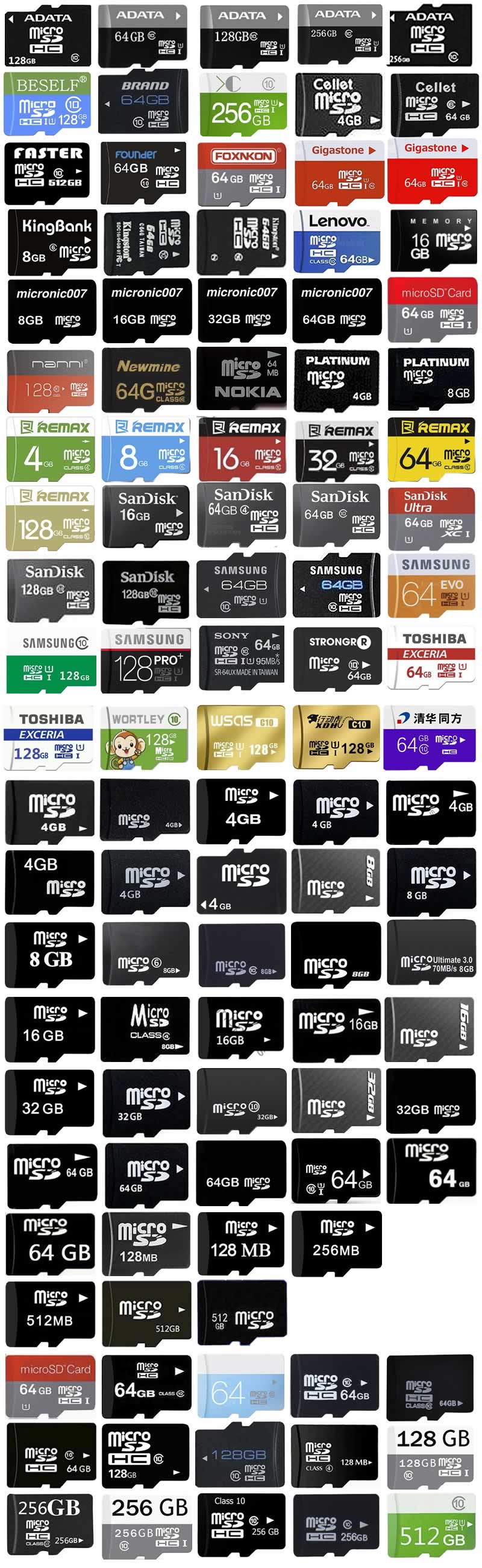 image - fake eBay microSD memory cards