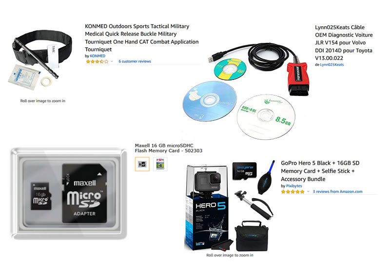 image - Amazon listings - fake products