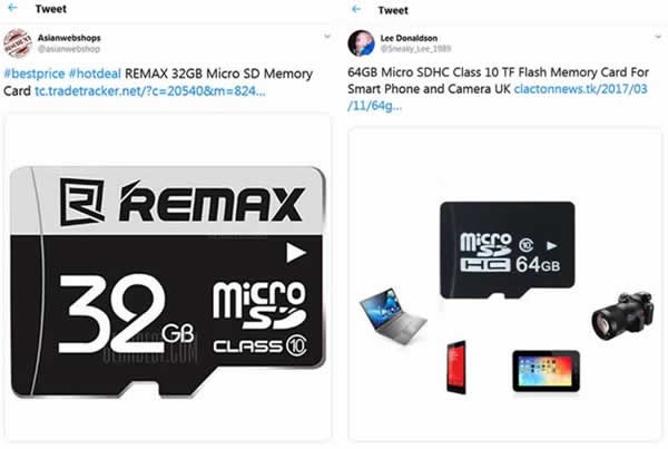 image - Twitter counterfeit microSd card
