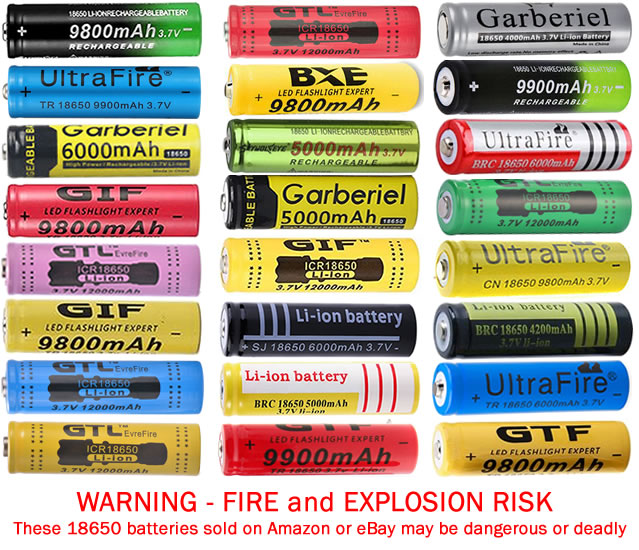 image - fraudulent 18650 batteries