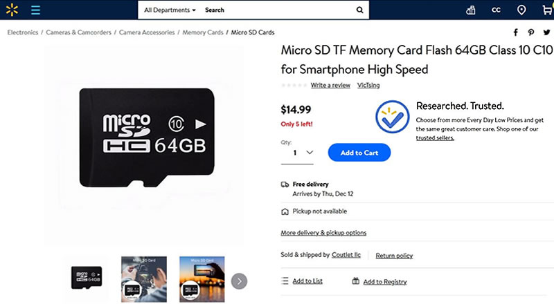 image - fake Walmart products