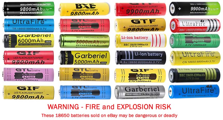 image - eBay fraudulent 18650 batteries